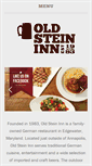 Mobile Screenshot of oldstein-inn.com